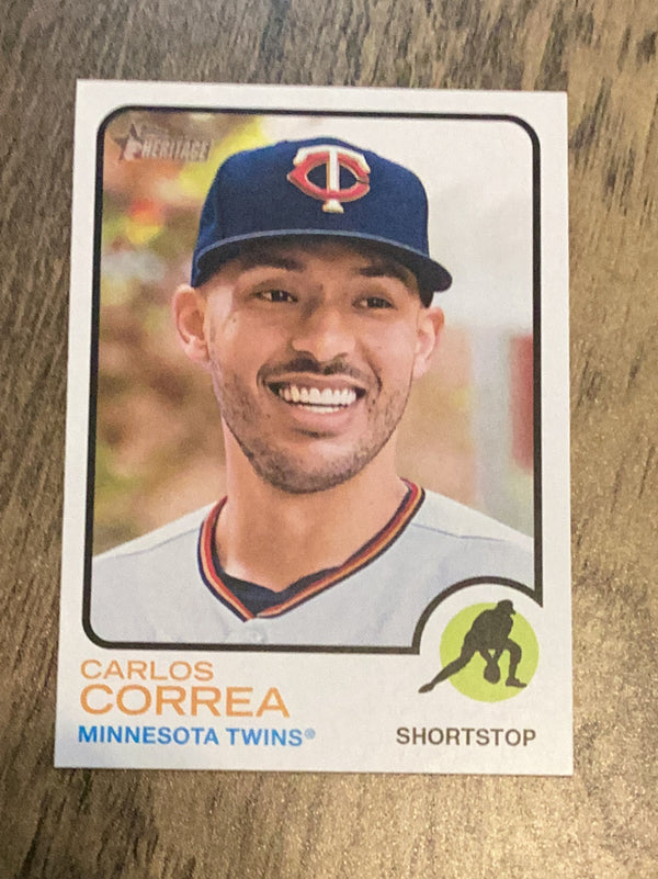 Carlos Correa Minnesota Twins MLB 2022 Topps Heritage 672 