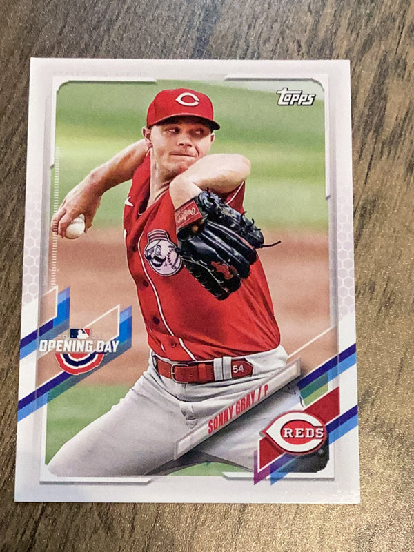 Sonny Gray Cincinnati Reds MLB 2021 Topps Opening Day 126 