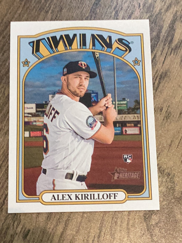 Alex Kirilloff Minnesota Twins MLB 2021 Topps Heritage 546 RC