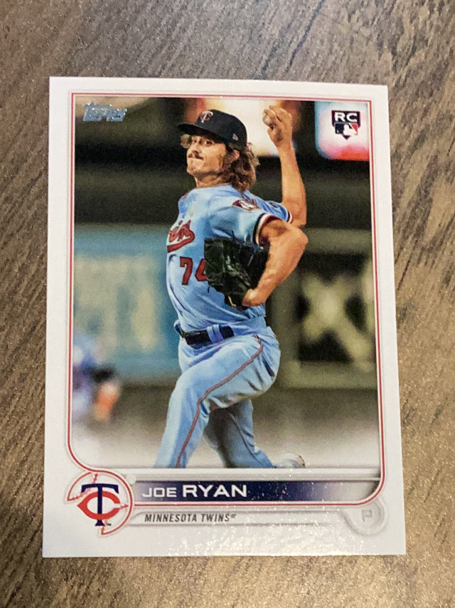 Joe Ryan Minnesota Twins MLB 2022 Topps 390 RC\nBASE: Blue jersey