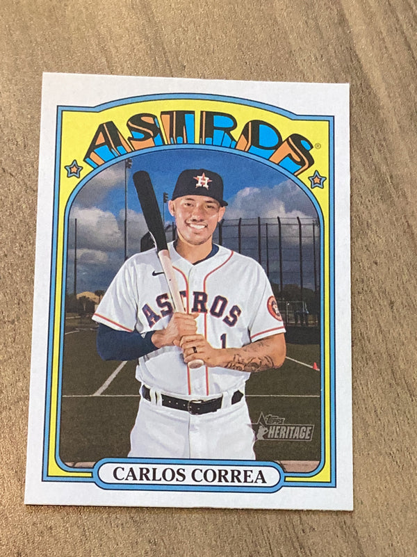 Carlos Correa Houston Astros MLB 2021 Topps Heritage 666 