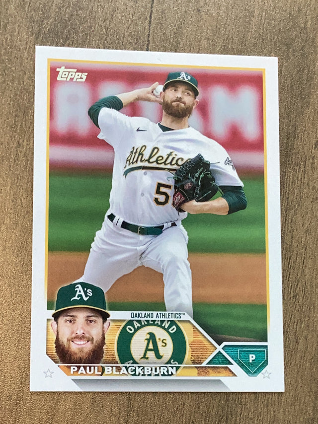 Paul Blackburn Oakland Athletics MLB 2023 Topps 6 