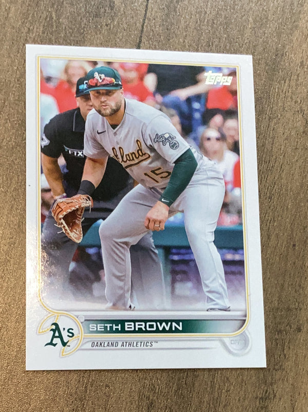 Seth Brown Oakland Athletics MLB 2022 Topps Update US166 