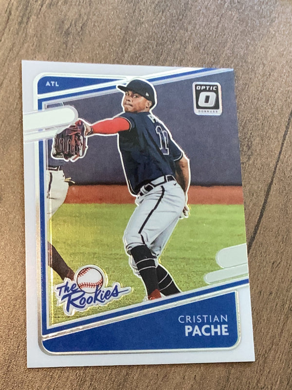 Cristian Pache Atlanta Braves MLB 2021 Donruss Optic - The Rookies TR4 