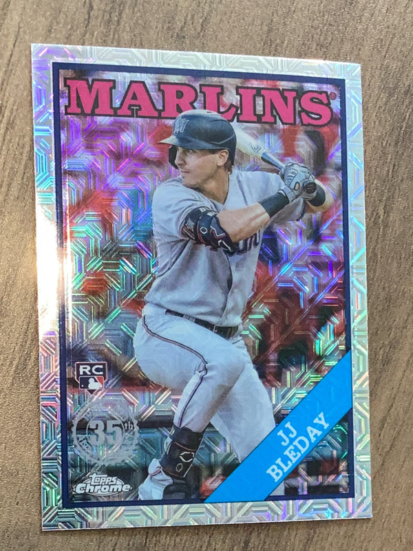 JJ Bleday Miami Marlins MLB 2023 Topps: 1988 Topps Baseball 35th Anniversary Chrome (Series One) T88C-58 