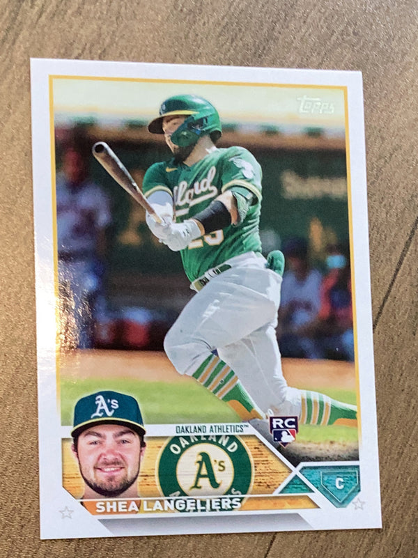 Shea Langeliers Oakland Athletics MLB 2023 Topps 127 RC