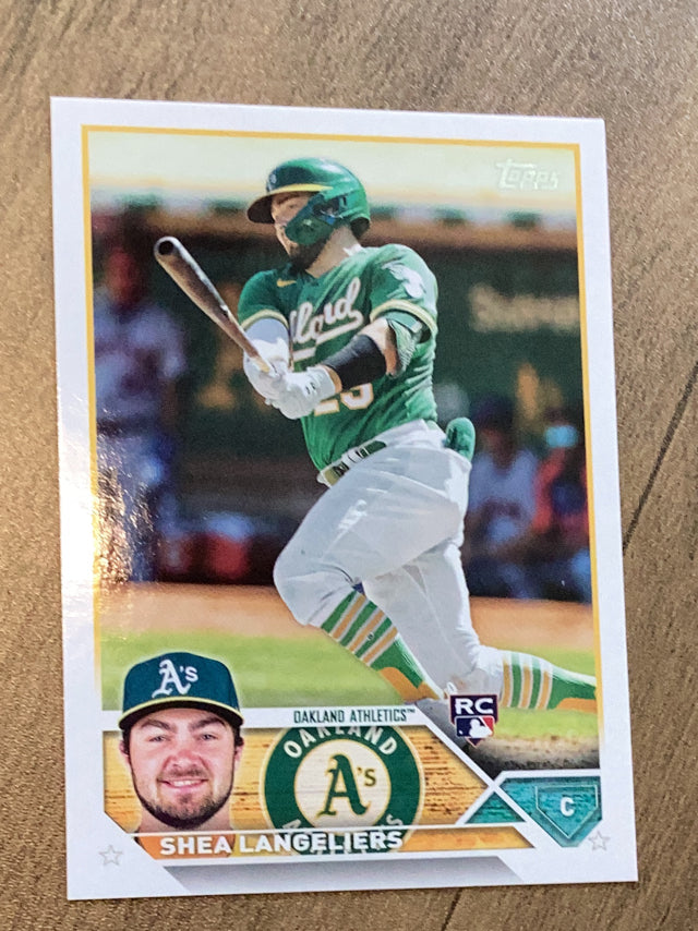 Shea Langeliers Oakland Athletics MLB 2023 Topps 127 RC