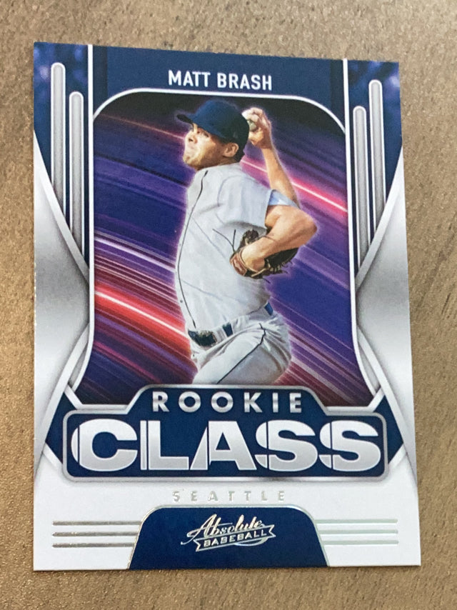 Matt Brash Seattle Mariners MLB 2022 Panini Absolute: Rookie Class Retail RC-19 