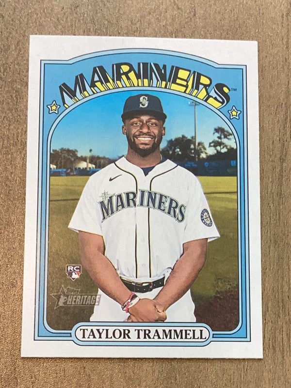 Taylor Trammell Seattle Mariners MLB 2021 Topps Heritage 678 RC