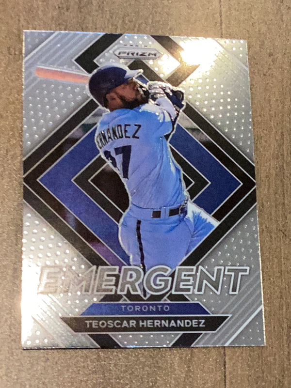 Teoscar Hernandez Toronto Blue Jays MLB 2022 Panini Prizm: Emergent E-9 