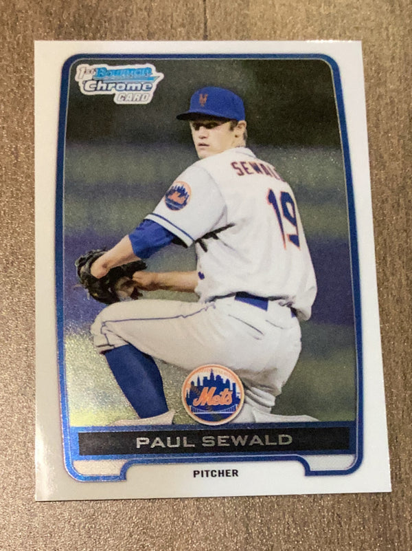 Paul Sewald New York Mets MLB 2012 Bowman Draft Picks & Prospects - Chrome Draft Picks BDPP117 
