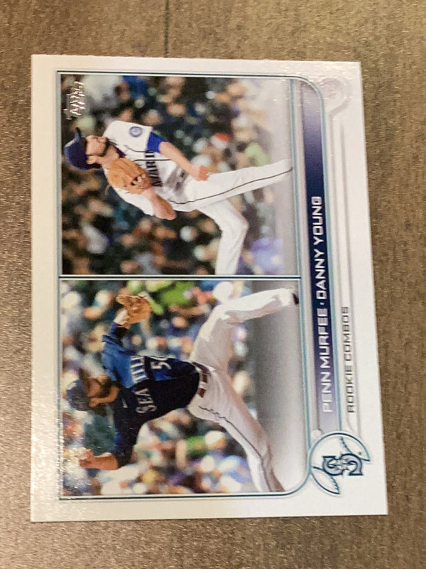 Penn Murfee / Danny Young RC, RCOM Seattle Mariners MLB 2022 Topps Update US220 Penn Murfee / Danny Young RC, RCOM