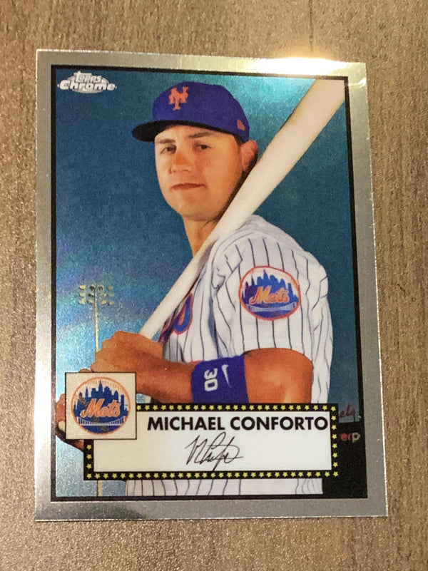 Michael Conforto New York Mets MLB 2021 Topps Chrome Platinum Anniversary 155 