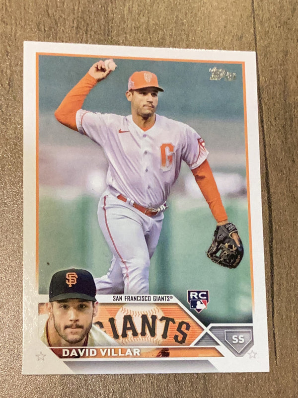 David Villar San Francisco Giants MLB 2023 Topps 277 RC