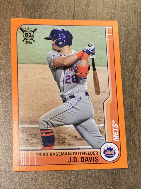 J.D. Davis New York Mets MLB 2021 Topps Big League 199 SN75