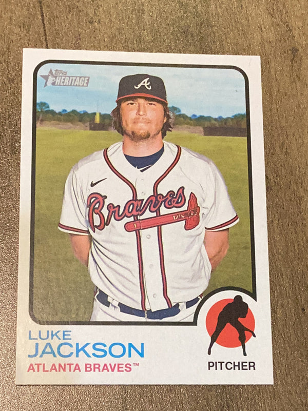 Luke Jackson Atlanta Braves MLB 2022 Topps Heritage 601 