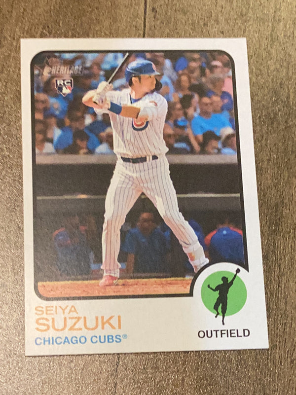 Seiya Suzuki Chicago Cubs MLB 2022 Topps Heritage 505 RC