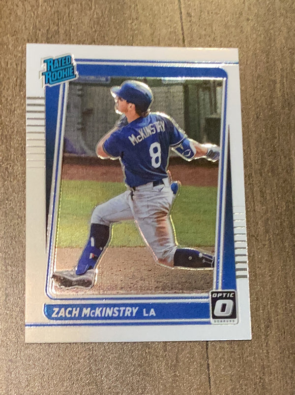 Zach McKinstry Los Angeles Dodgers MLB 2021 Donruss Optic 95 RR, RC