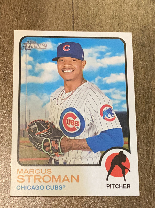 Marcus Stroman Chicago Cubs MLB 2022 Topps Heritage 555 