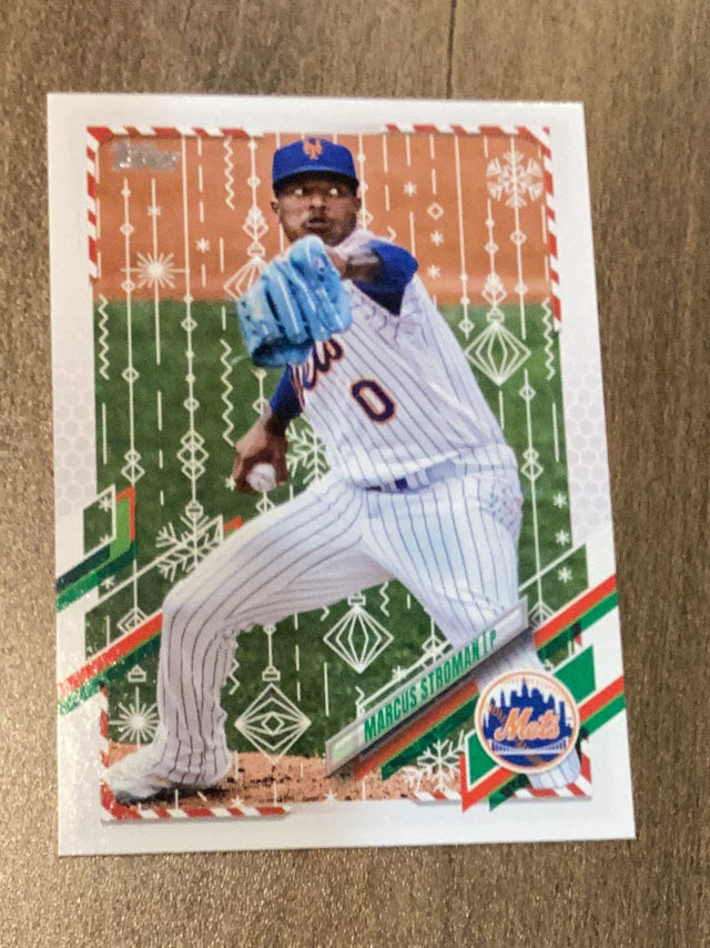 Marcus Stroman New York Mets MLB 2021 Topps Holiday HW30 