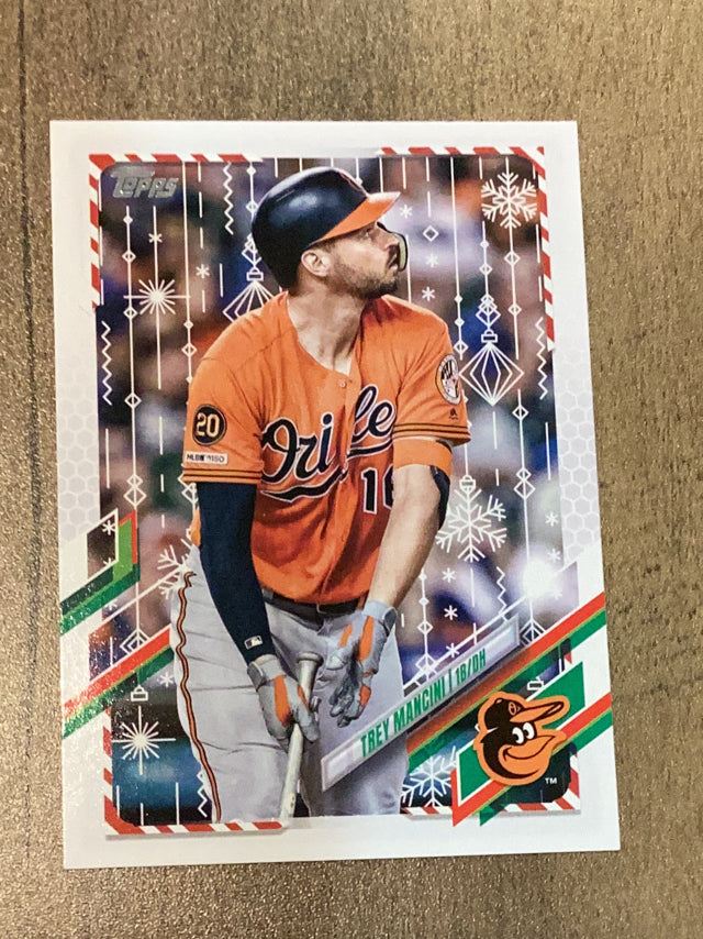 Trey Mancini Baltimore Orioles MLB 2021 Topps Holiday HW85 