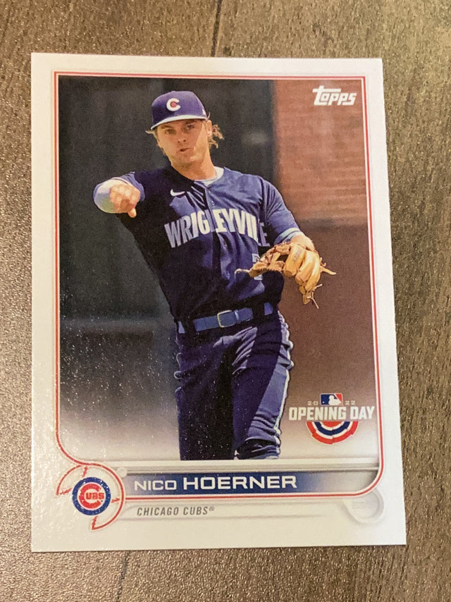 Nico Hoerner Chicago Cubs MLB 2022 Topps Opening Day 147 