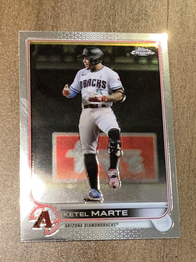 Ketel Marte Arizona Diamondbacks MLB 2022 Topps Chrome 124 