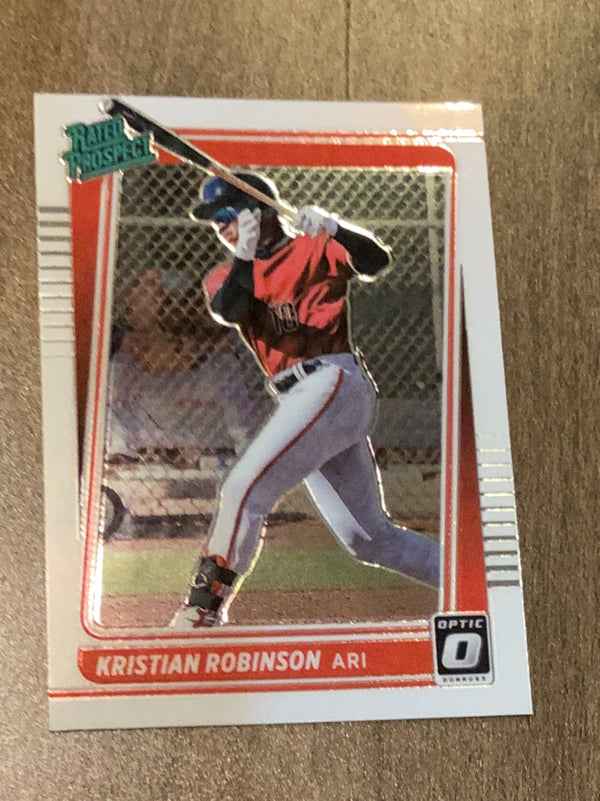 Kristian Robinson Arizona Diamondbacks MLB 2021 Donruss Optic - Rated Prospect RP8 