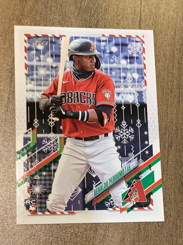 Geraldo Perdomo Arizona Diamondbacks MLB 2021 Topps Holiday HW87 RC