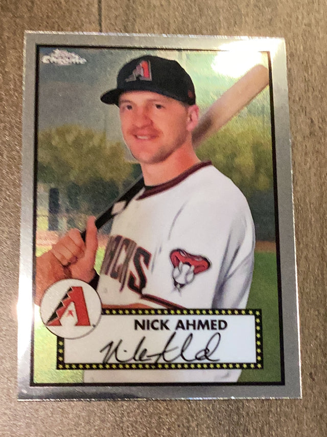 Nick Ahmed Arizona Diamondbacks MLB 2021 Topps Chrome Platinum Anniversary 371 