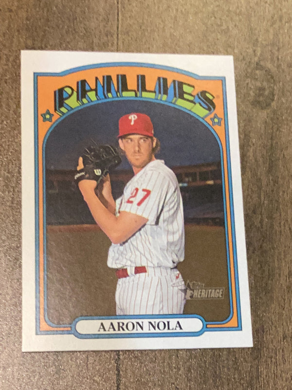 Aaron Nola Philadelphia Phillies MLB 2021 Topps Heritage 275 