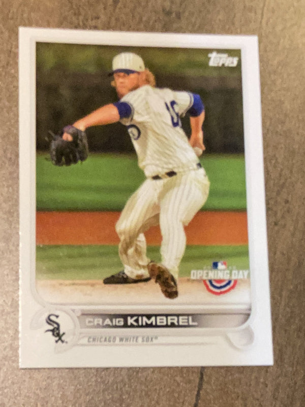 Craig Kimbrel Chicago White Sox MLB 2022 Topps Opening Day 58 