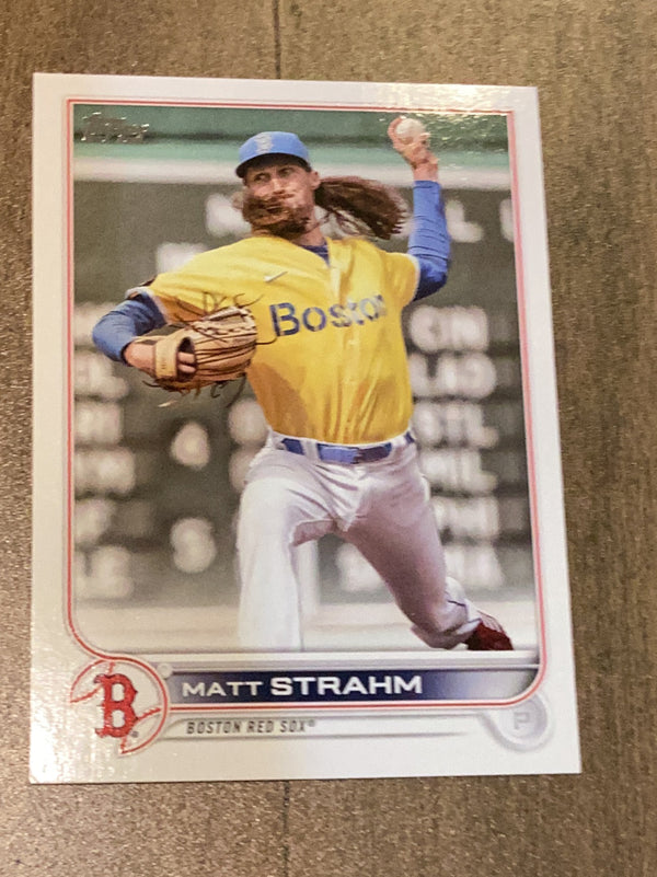 Matt Strahm Boston Red Sox MLB 2022 Topps Update US142 