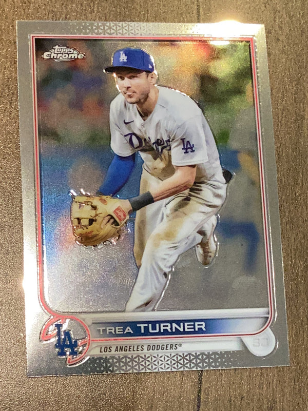 Trea Turner Los Angeles Dodgers MLB 2022 Topps Chrome 190 