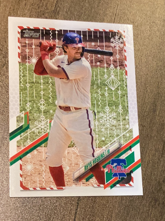 Rhys Hoskins Philadelphia Phillies MLB 2021 Topps Holiday HW83 