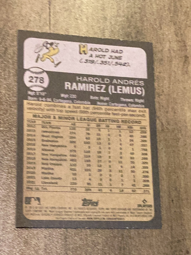 Harold Ramirez Chicago Cubs MLB 2022 Topps Heritage 278 Topps