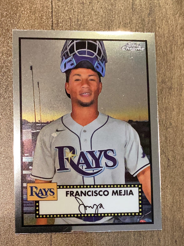 Francisco Mejia Tampa Bay Rays MLB 2021 Topps Chrome Platinum Anniversary 470 