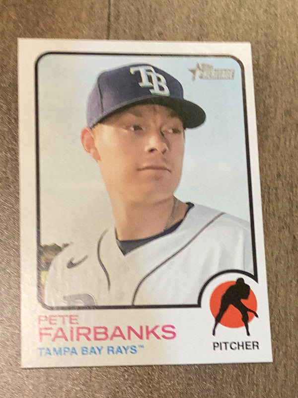 Pete Fairbanks Tampa Bay Rays MLB 2022 Topps Heritage 462 SP