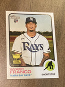 Wander Franco Tampa Bay Rays MLB 2022 Topps Heritage 347 ASR, RC