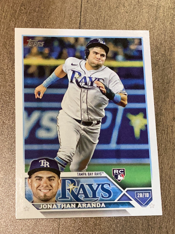 Jonathan Aranda Tampa Bay Rays MLB 2023 Topps 154 RC