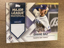 Shane Baz Tampa Bay Rays MLB 2022 Topps: Major League Material Relics Series Two MLM-SB MEM