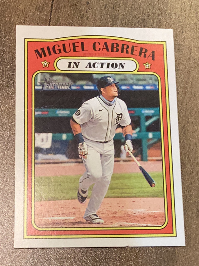 Miguel Cabrera Detroit Tigers MLB 2021 Topps Heritage 108 IA