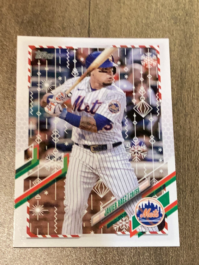 Javier Baez New York Mets MLB 2021 Topps Holiday HW73 