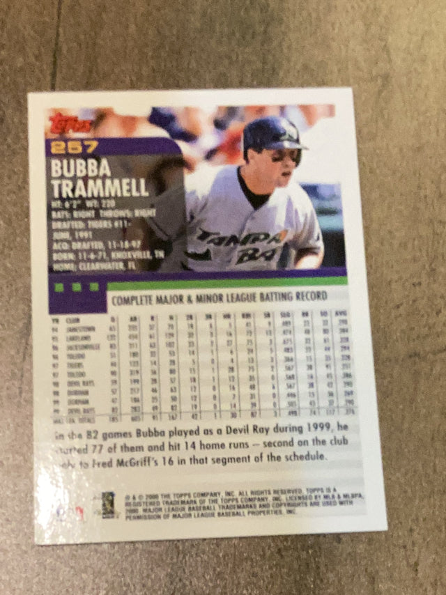 Bubba Trammell Tampa Bay Devil Rays MLB 2000 Topps 257 Topps