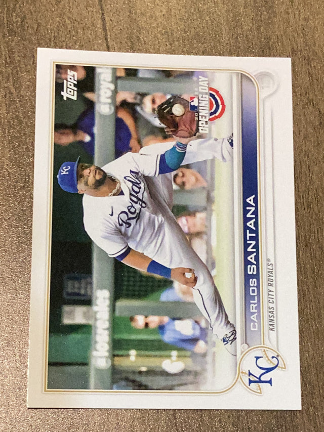 Carlos Santana Kansas City Royals MLB 2022 Topps Opening Day 158 