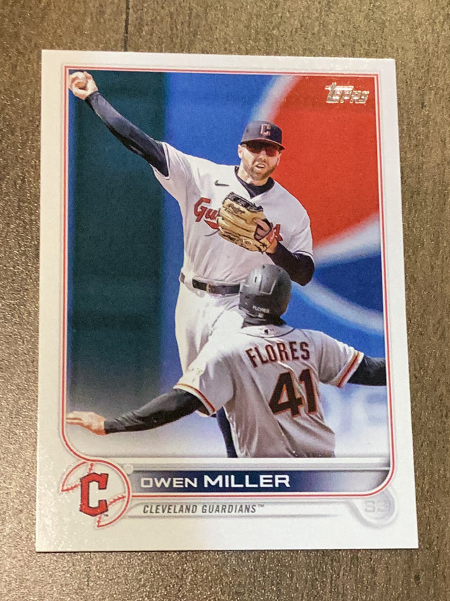 Owen Miller Cleveland Guardians MLB 2022 Topps Update US213 