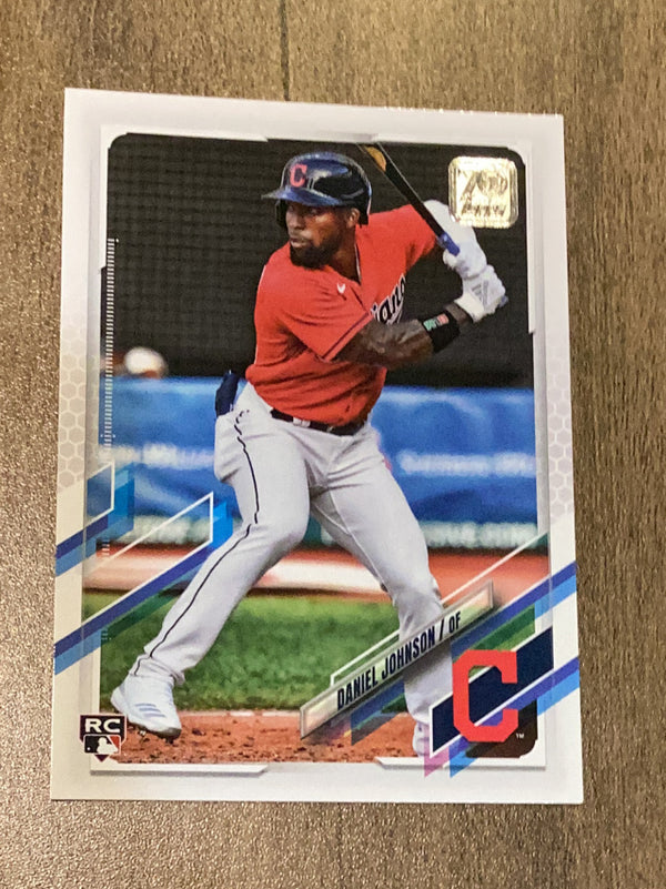 Daniel Johnson Cleveland Indians MLB 2021 Topps 103 RC