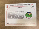 Wally the Green Monster Boston Red Sox MLB 2022 Topps Opening Day - Mascots M-2 MAS Topps