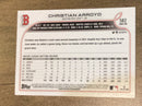 Christian Arroyo Boston Red Sox MLB 2022 Topps 582 Topps