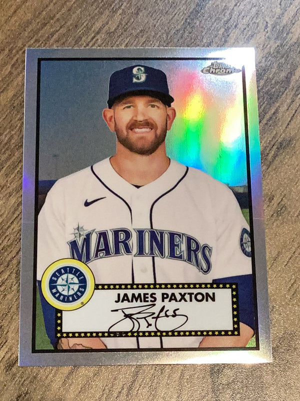 James Paxton Seattle Mariners MLB 2021 Topps Chrome Platinum Anniversary: Prism Refractor 446 